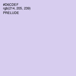 #D6CDEF - Prelude Color Image