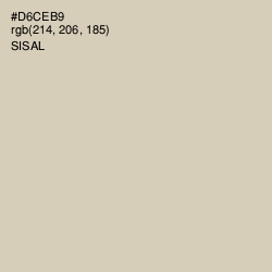 #D6CEB9 - Sisal Color Image