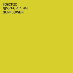 #D6CF2C - Sunflower Color Image