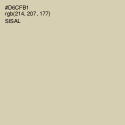 #D6CFB1 - Sisal Color Image