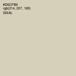 #D6CFB9 - Sisal Color Image