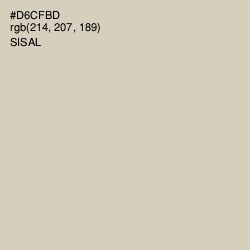 #D6CFBD - Sisal Color Image