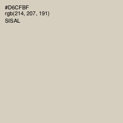 #D6CFBF - Sisal Color Image