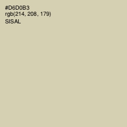 #D6D0B3 - Sisal Color Image