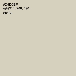 #D6D0BF - Sisal Color Image