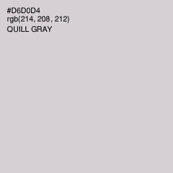 #D6D0D4 - Quill Gray Color Image