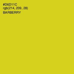 #D6D11C - Barberry Color Image