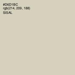 #D6D1BC - Sisal Color Image