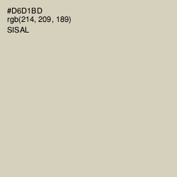 #D6D1BD - Sisal Color Image