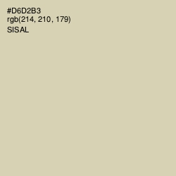 #D6D2B3 - Sisal Color Image