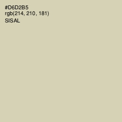 #D6D2B5 - Sisal Color Image