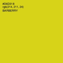 #D6D318 - Barberry Color Image
