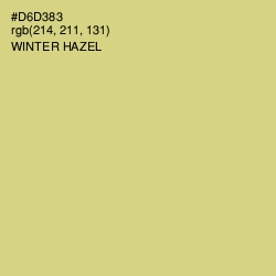 #D6D383 - Winter Hazel Color Image