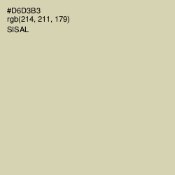#D6D3B3 - Sisal Color Image