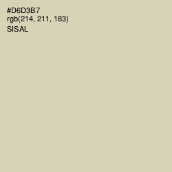 #D6D3B7 - Sisal Color Image