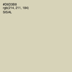 #D6D3B8 - Sisal Color Image