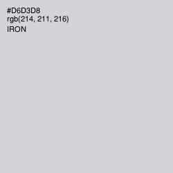 #D6D3D8 - Iron Color Image