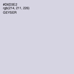 #D6D3E2 - Geyser Color Image