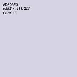 #D6D3E3 - Geyser Color Image