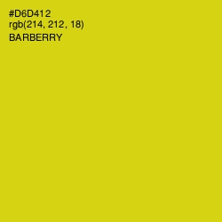#D6D412 - Barberry Color Image