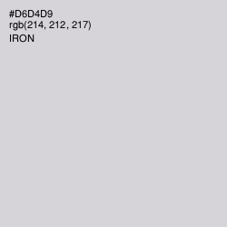 #D6D4D9 - Iron Color Image