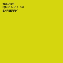 #D6D60F - Barberry Color Image