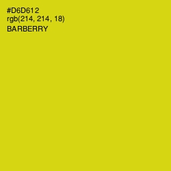 #D6D612 - Barberry Color Image