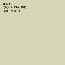 #D6D6B5 - Green Mist Color Image