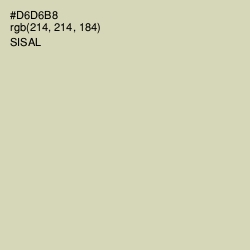 #D6D6B8 - Sisal Color Image