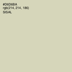 #D6D6BA - Sisal Color Image