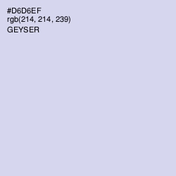 #D6D6EF - Geyser Color Image