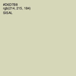 #D6D7B8 - Sisal Color Image