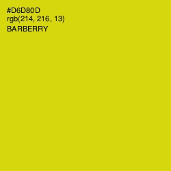 #D6D80D - Barberry Color Image