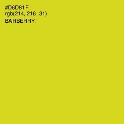 #D6D81F - Barberry Color Image