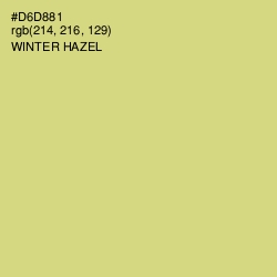 #D6D881 - Winter Hazel Color Image