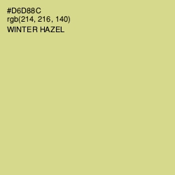 #D6D88C - Winter Hazel Color Image