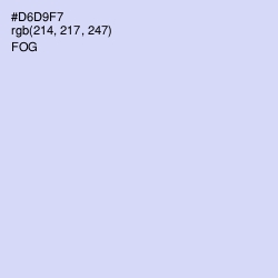 #D6D9F7 - Fog Color Image