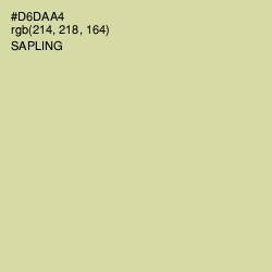 #D6DAA4 - Sapling Color Image