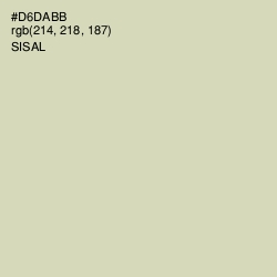 #D6DABB - Sisal Color Image