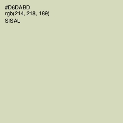 #D6DABD - Sisal Color Image
