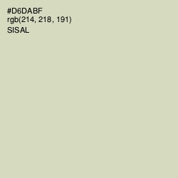 #D6DABF - Sisal Color Image