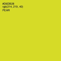 #D6DB28 - Pear Color Image