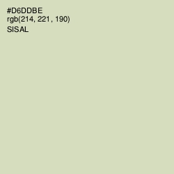 #D6DDBE - Sisal Color Image