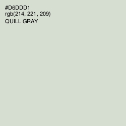 #D6DDD1 - Quill Gray Color Image