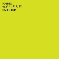 #D6DE21 - Barberry Color Image