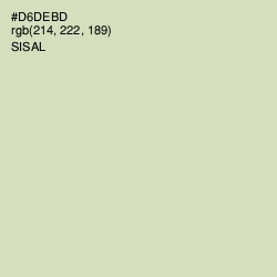 #D6DEBD - Sisal Color Image