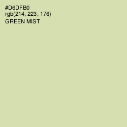 #D6DFB0 - Green Mist Color Image