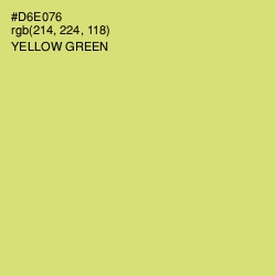 #D6E076 - Yellow Green Color Image