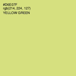 #D6E07F - Yellow Green Color Image