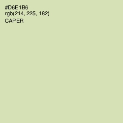 #D6E1B6 - Caper Color Image